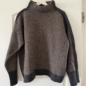 Splendid Herringbone Turtleneck Sweater